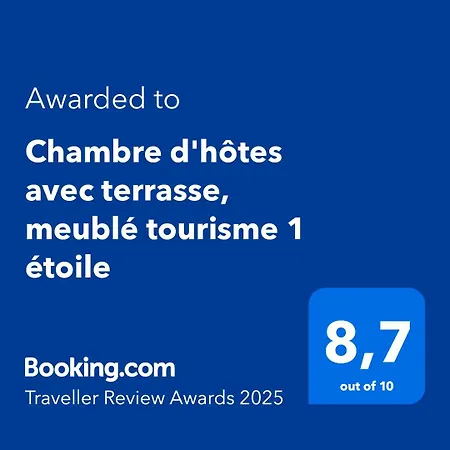 D'hôtes Avec Terrasse, Meublé Tourisme 1 étoile Maison d'hôtes *